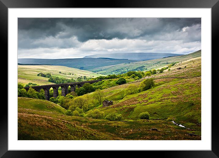 Dent Head Viaduct - North Yorkshire Dales Framed Mounted Print by David Lewins (LRPS)
