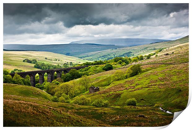 Dent Head Viaduct - North Yorkshire Dales Print by David Lewins (LRPS)