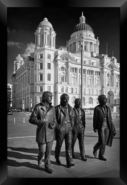 The Beatles at Port of Liverpool  Framed Print by Darren Galpin