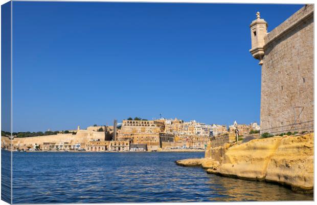Valletta From Fort St Angelo Canvas Print by Artur Bogacki