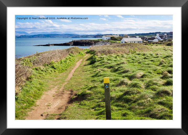 Anglesey Coast Path to Moelfre Framed Mounted Print by Pearl Bucknall