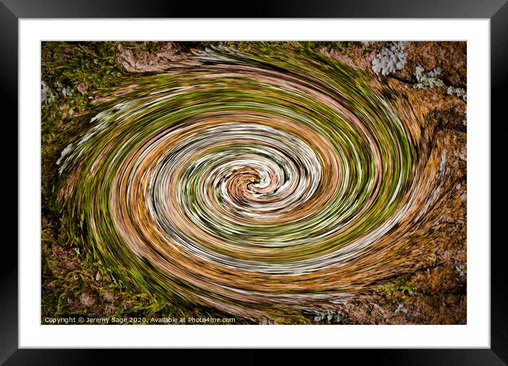 Abstract shape Framed Mounted Print by Jeremy Sage