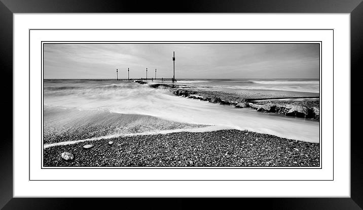 Incoming tide Framed Mounted Print by Steve White