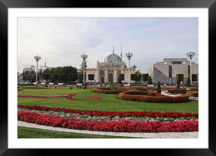 Pavilion of the Republic of Kazakhstan, Moscow Framed Mounted Print by Karina Osipova