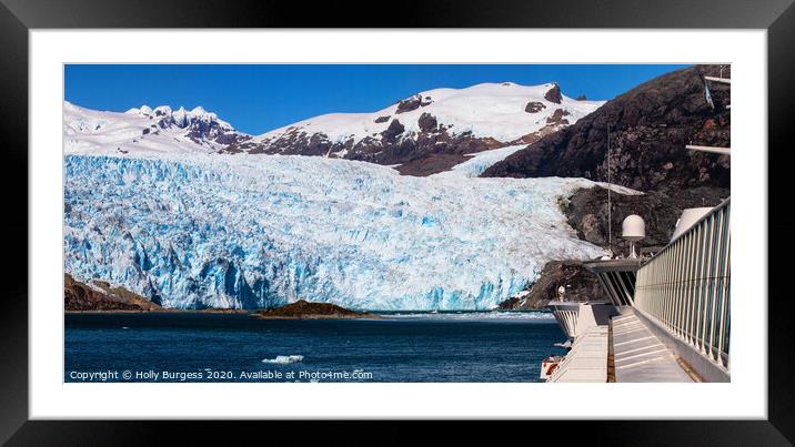 Frozen Beauty of Chilean Fjords Framed Mounted Print by Holly Burgess
