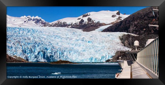 Frozen Beauty of Chilean Fjords Framed Print by Holly Burgess