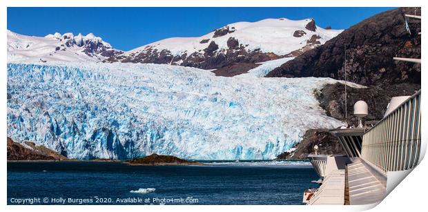Frozen Beauty of Chilean Fjords Print by Holly Burgess