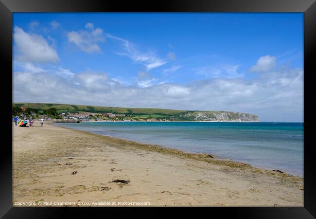 Swanage Beach Framed Print by Paul Chambers