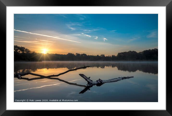 Sunrise  Framed Mounted Print by Malc Lawes