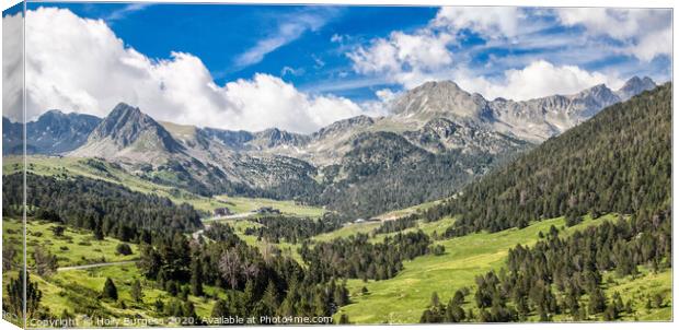 Andorra Mountains  Canvas Print by Holly Burgess