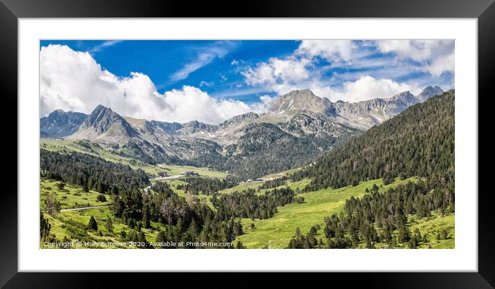Andorra Mountains  Framed Mounted Print by Holly Burgess