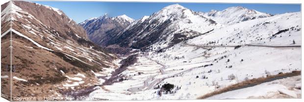 Spellbinding Andorran Alpine Escape Canvas Print by Holly Burgess