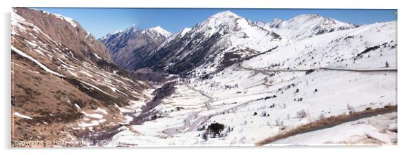 Spellbinding Andorran Alpine Escape Acrylic by Holly Burgess