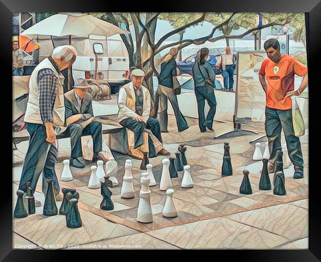 The Chess Players Framed Print by Brian Tarr