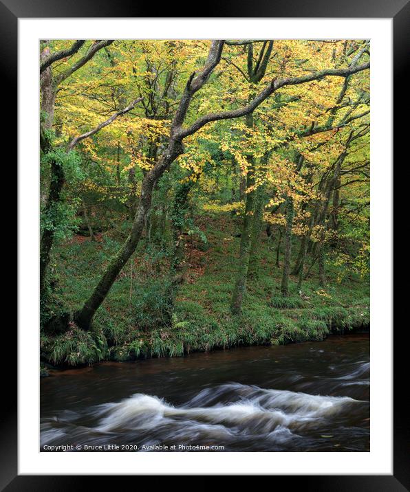 River Teign in Autumn Framed Mounted Print by Bruce Little