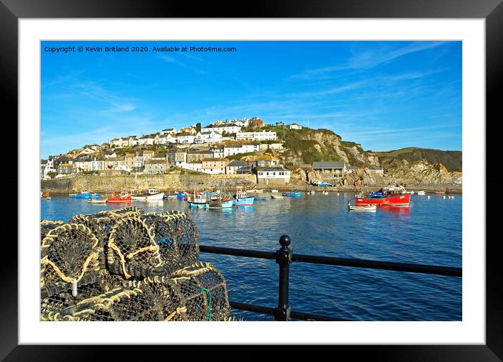 mevagissey cornwall Framed Mounted Print by Kevin Britland