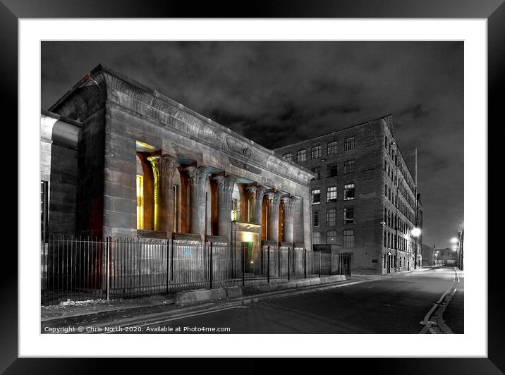 Temple Works , Leeds. Framed Mounted Print by Chris North