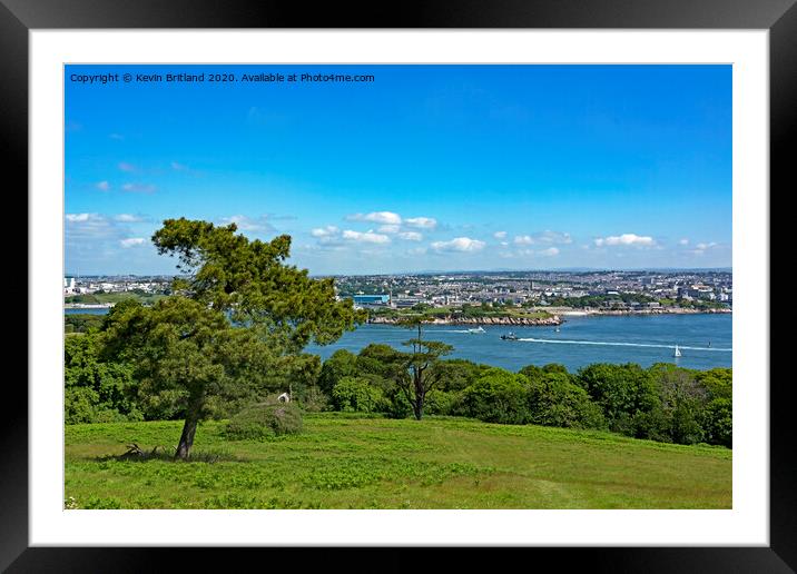 plymouth sound devon Framed Mounted Print by Kevin Britland