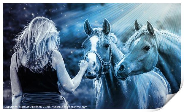Magical Horses Print by David Atkinson