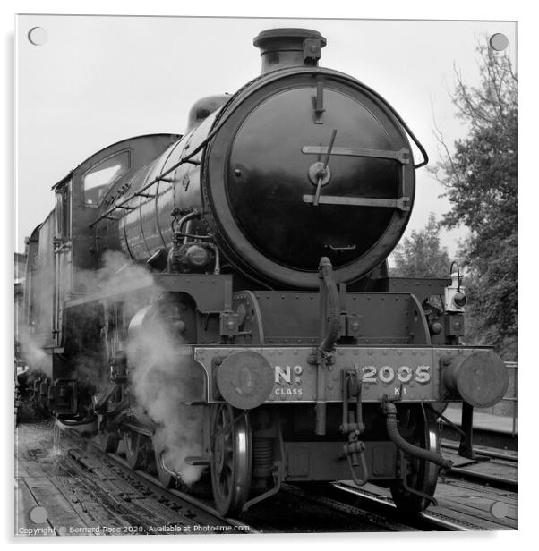 Steam Train No. 2005 at North Yorkshire Moors Rail Acrylic by Bernard Rose Photography