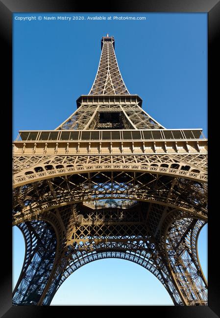 Eiffel Tower Framed Print by Navin Mistry