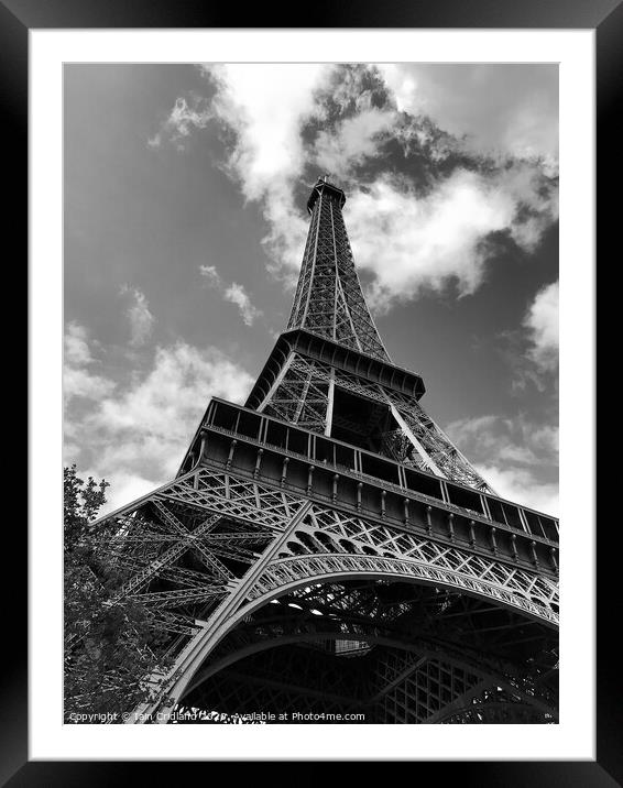 Eiffel Tower Framed Mounted Print by Iain Cridland