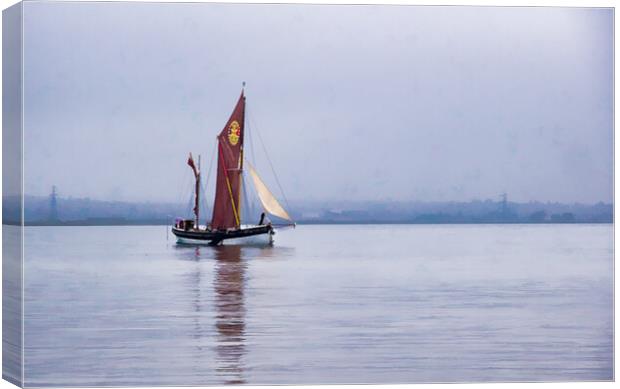 Thames Sailing Barge Canvas Print by Eileen Wilkinson ARPS EFIAP