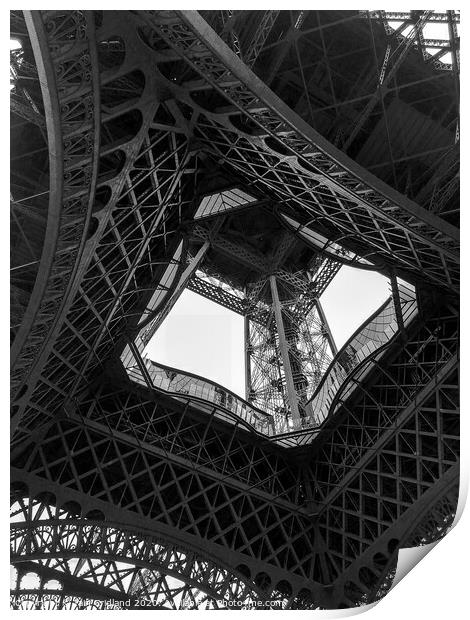Eiffel Tower Print by Iain Cridland