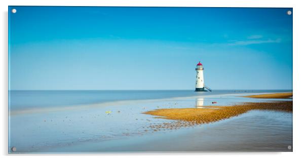 Talacre Lighthouse Acrylic by Phil Durkin DPAGB BPE4