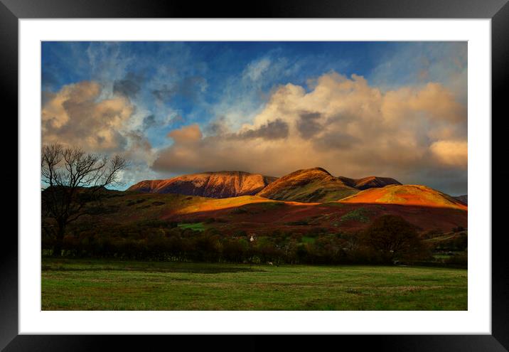 Buttermere and Grasmoor Framed Mounted Print by Maggie McCall