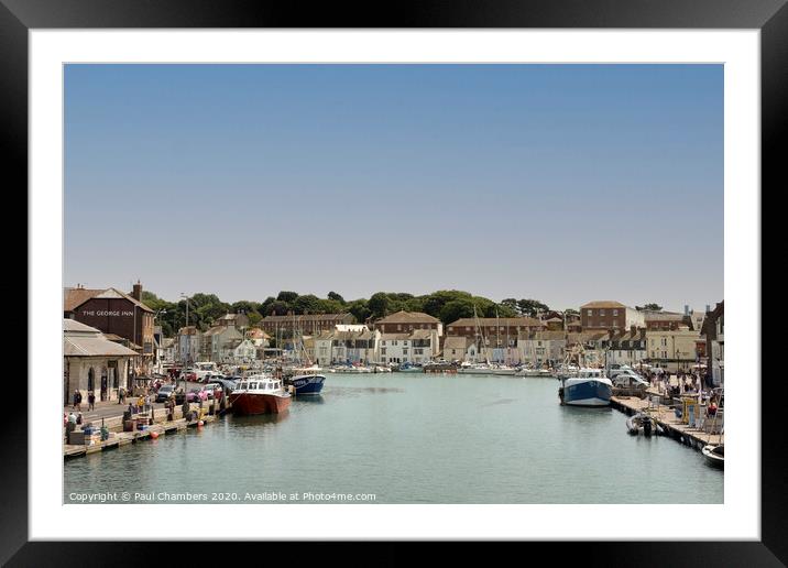 Weymouth Harbour Framed Mounted Print by Paul Chambers