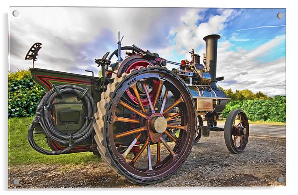 Traction Engine Acrylic by Jim kernan