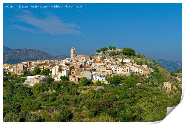 Callosa d'en Sarrià, Alicante Province, Spain  Print by Navin Mistry