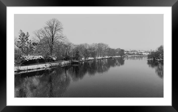 A Winters Morning at Cookham Framed Mounted Print by Mick Vogel