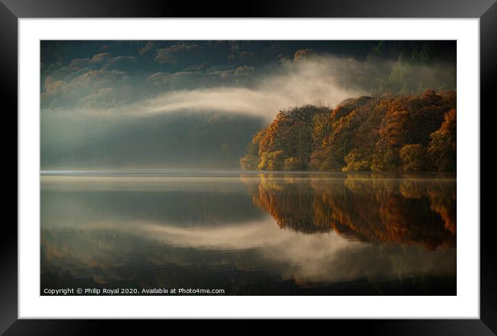 Arching Mist - Autumnal Loweswater, Lake District Framed Mounted Print by Philip Royal
