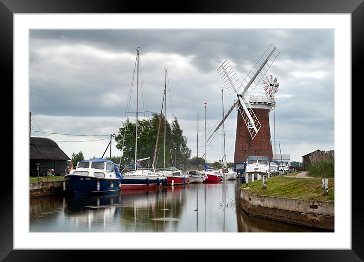 Horsey Windmill Framed Mounted Print by Stephen Mole