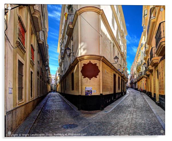 Backstreets Of Cadiz Acrylic by Wight Landscapes