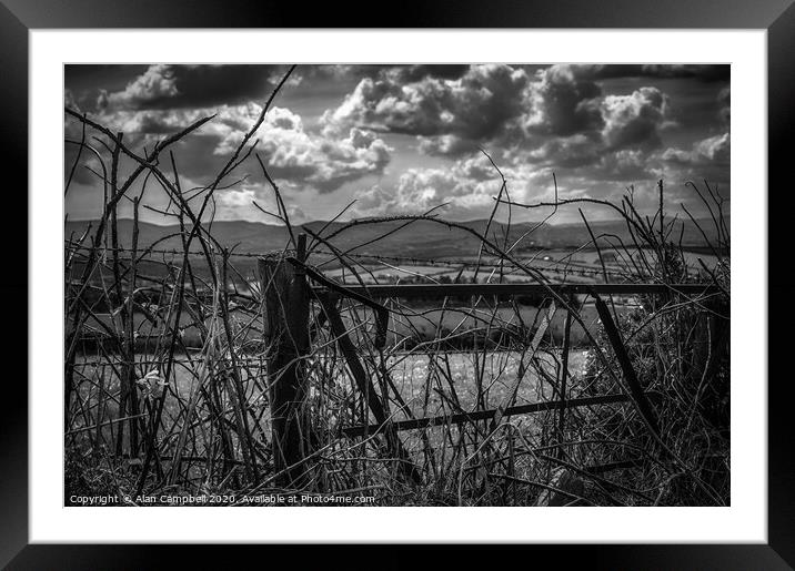 Looking Towards The Mournes Framed Mounted Print by Alan Campbell