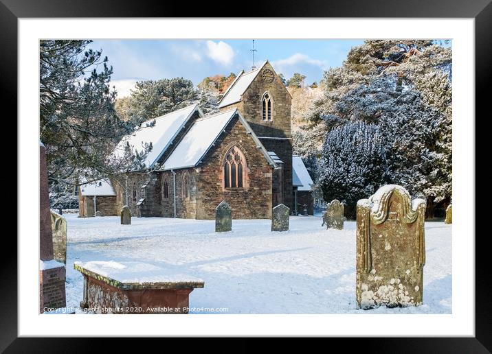  St Patrick's Church Patterdale Framed Mounted Print by geoff shoults