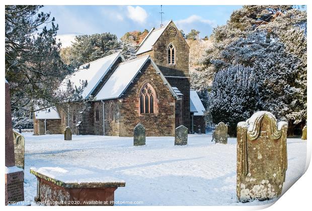  St Patrick's Church Patterdale Print by geoff shoults