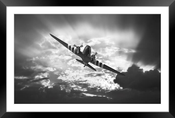 Dakota Sky cloud Framed Mounted Print by sharon revell
