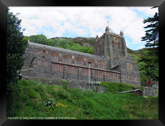 St John the Evangelist's Church Barmouth North Wales Framed Print by Terry Senior