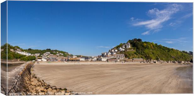 Looe Panorama Canvas Print by Bruce Little
