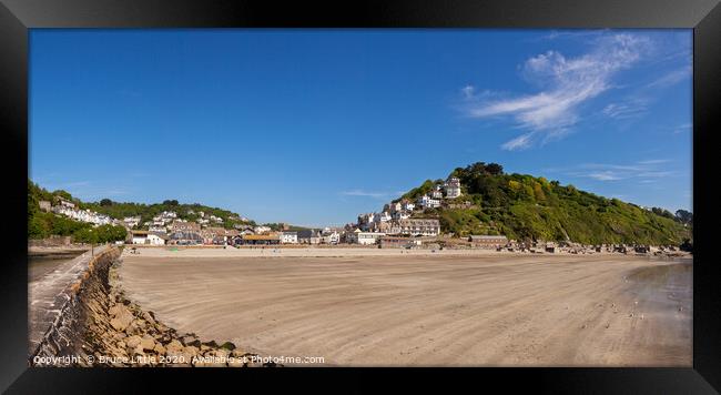 Looe Panorama Framed Print by Bruce Little