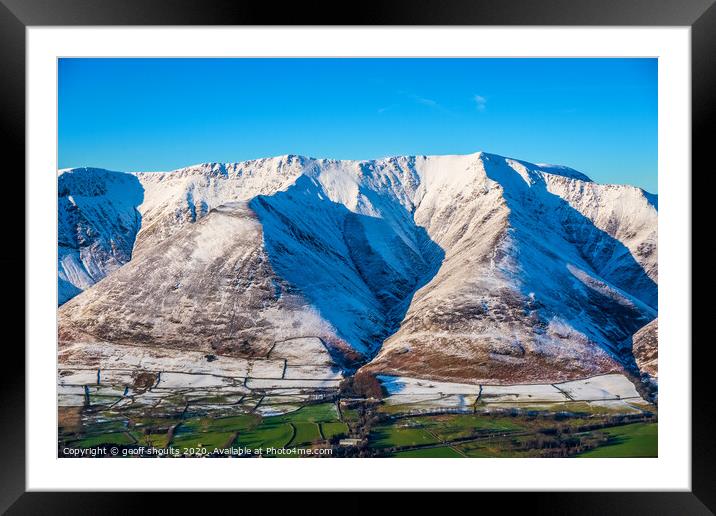 Ridges of Blencathra Framed Mounted Print by geoff shoults