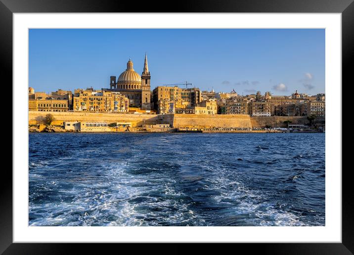 City of Valletta in Malta Framed Mounted Print by Artur Bogacki