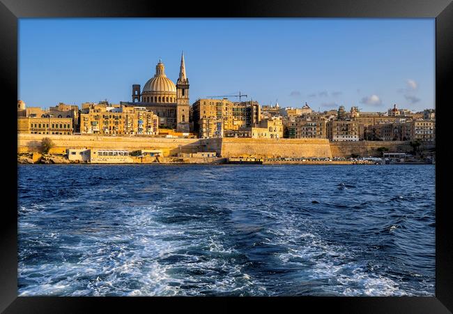 City of Valletta in Malta Framed Print by Artur Bogacki