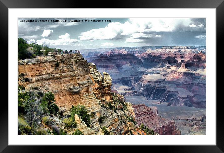 Grand Canyon Viewpoint Framed Mounted Print by James Hogarth