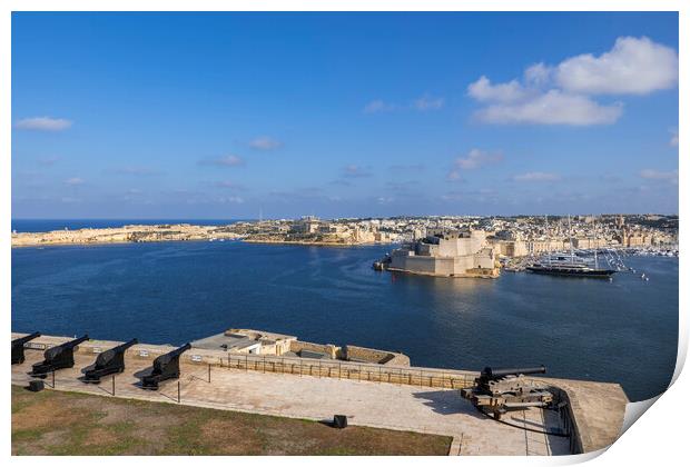 Grand Harbour in Malta Print by Artur Bogacki