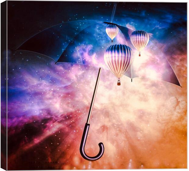 It’s raining hot air balloons Canvas Print by Beryl Curran
